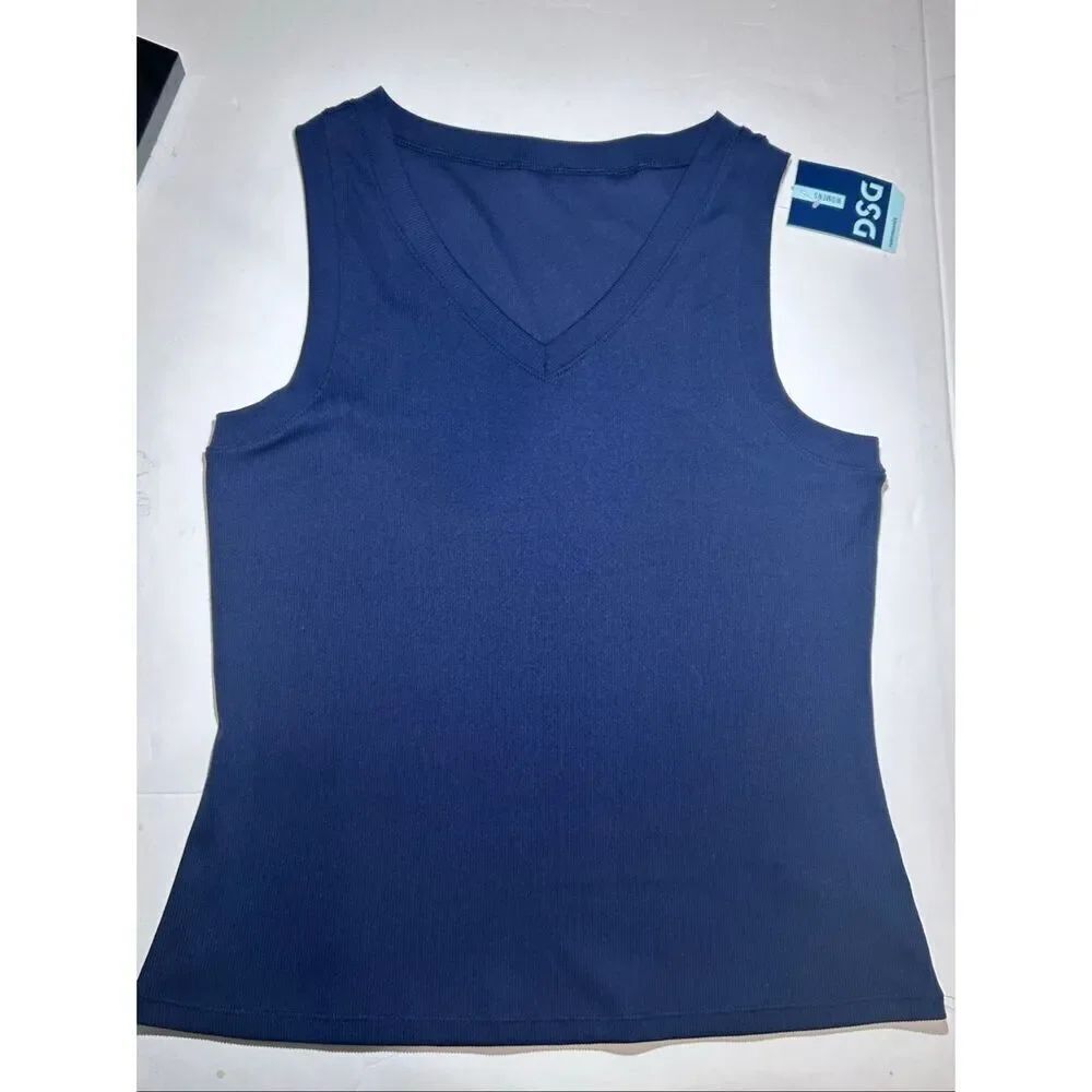 DSG Performance Rib Tank Women’s Size XL Inkspot Navy Blue NWT